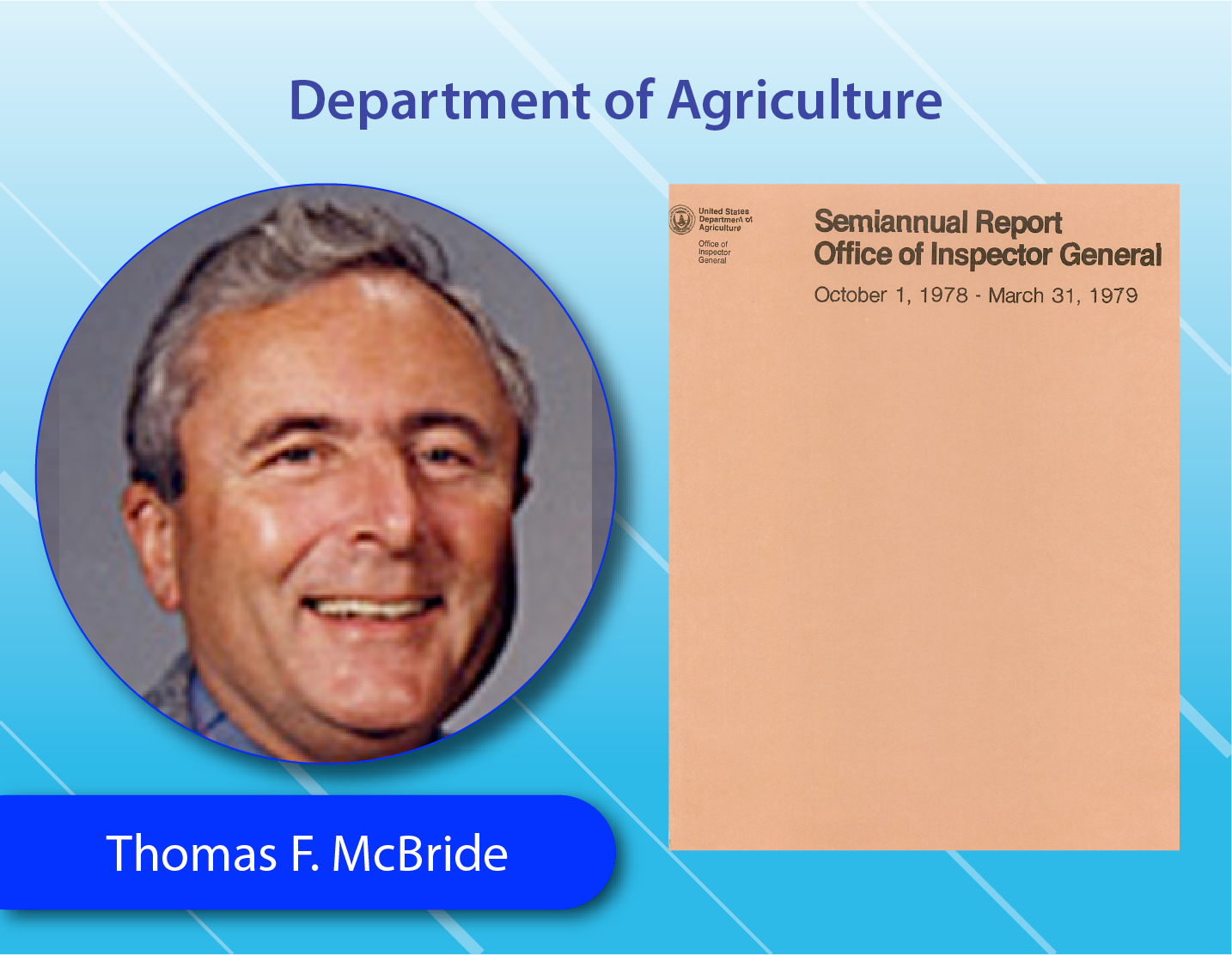 Department of Agriculture - Thomas R. McBride
